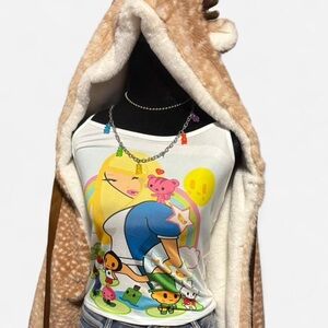 Colorful Tokidoki Alice In Wonderland Graphic Tank Top